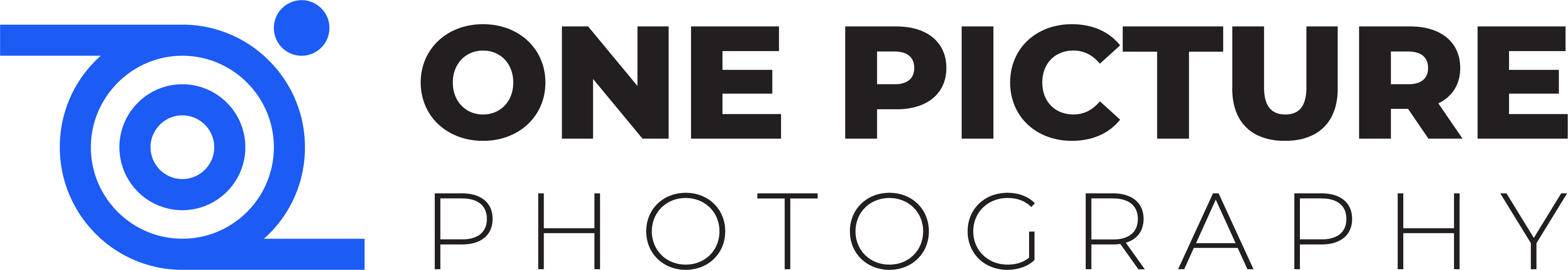 One Picture Photography primary logo which links back the home page